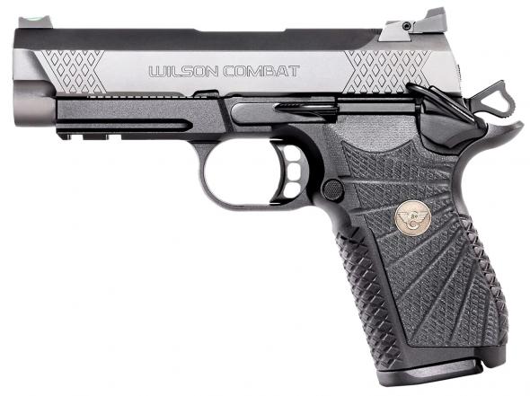 wilson combat, edc x9 2.0, 1911, 9mm, 4" barrel, fiber optic sights, black, 15 rounds