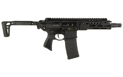 sig sauer, mcx, rattler lt, semi-automatic, sbr, 556nato, 7.75" barrel, sig qd flash hider, anodized finish, black, sig flatblade match trigger,...