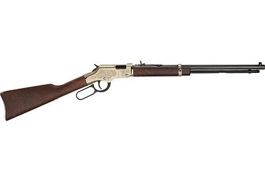 henry, goldenboy deluxe 4th edition, engraved brass receiver, 22 lr, 20" barrel, wood stock, 16 rounds
