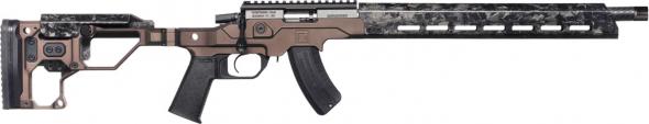 christensen arms, mpr rimfire rifle, 22 wmr, 16" 1/2x28 threaded barrel, brown, 10 rounds
