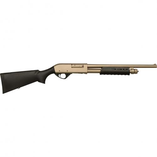 gforce arms, gf3p, 12 gauge, 18.5" barrel, pump action, nickel finish, black furniture, 4 rounds