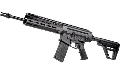 zenith firearms, zf-56, semi-automatic rifle, 556 nato, 16" barrel, threaded 1/2x28, matte finish, black, polymer, free float m-lok handguard,...