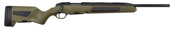steyr arms, scout mkii, 6.5 creedmoor, 19" threaded barrel, black receiver, green stock, integrated scope base, right hand, 5 rounds