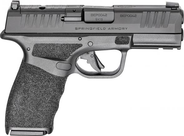 springfield armory, hellcat pro osp, ca compliant, 9mm luger, 3.7" barrel, optic ready slide, black finish, 10 rounds