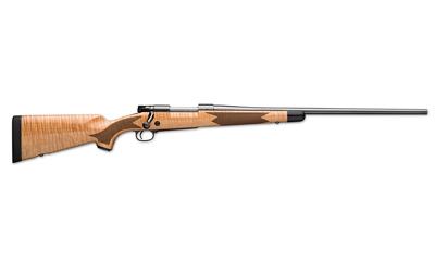winchester repeating arms, model 70 super grade, bolt action rifle, 6.5 prc, 22" free floating barrel, maple stock, high gloss finish, black, 3...