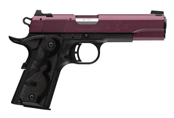 browning, 1911-22 black label, 22 lr, 4.25" barrel, black cherry cerakote, 10 rounds