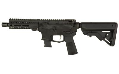 angstadt arms, udp-9, semi-automatic, short barreled rifle, 9mm, 6" barrel, a2 style flash hider, anodized finish, black, 5.5" free float m-lok...