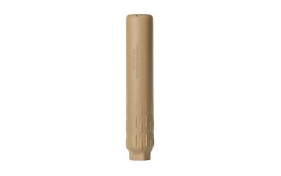 huxwrx safety company, flow 22 ti, suppressor, 22 lr, cerakote finish, flat dark earth, grade 5 titanium, 1/2x28 direct thread