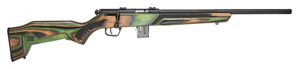 (special) savage, 93 minimalist, bolt action, 22 wmr, 18" sporter barrel, green laminate finish, laminate stock, right hand, 10rd, includes 2 piece...