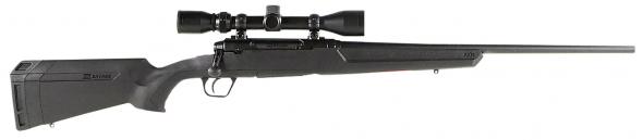 savage arms, axis xp, bolt action rifle, 243 winchester, 22" sporter contour barrel, matte finish, black, polymer stock, 1 magazine, 4 rounds,...