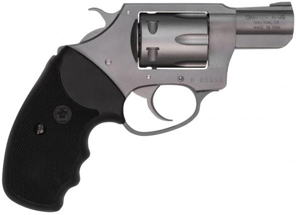 charter arms, pathfinder, 22 lr, 2" barrel, silver finish, black finger grooved rubber grip, 8 round capacity