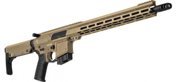 cmmg, resolute mk4, 350 legend, 16.1" barrel, muzzle brake, coyote tan finish, 5 rounds