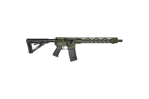 diamondback firearms, carbon db15 rifle, 300 blackout, 16" barrel, green finish, 15" m-lok rail, 30 rounds