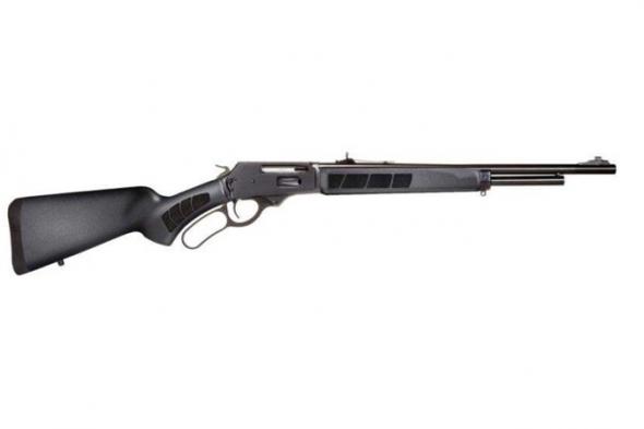rossi, r95 trapper, lever action rifle, 45-70 govt, 16.5" barrel, oxide finish, black, buckhorn rear sights, adjustable sights, synthetic stock, 5...