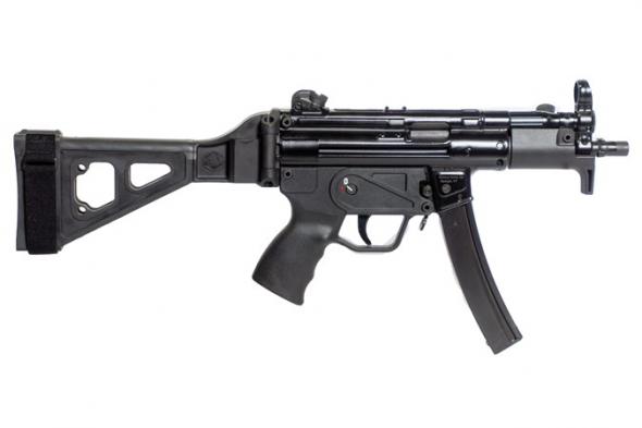 century arms, ap5p pistol, 9mm, 5.8" barrel, black finish, folding brace, 30 rounds