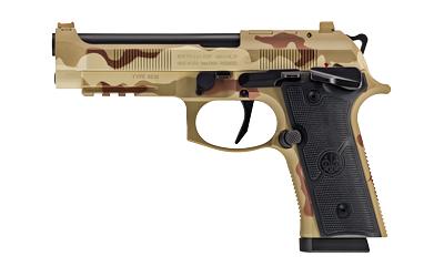 beretta, 92xi, combat, single action only, semi-automatic, full size, 9mm, 4.7" barrel, ambidextrous manual safety, cerakote finish, dcu camo, 10...