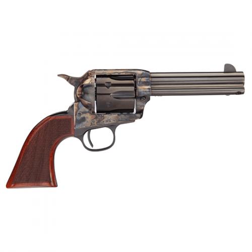 taylors and company, runnin iron, 45 long colt, 4.75" barrel, case hardened finish, brown grips, 6 rounds
