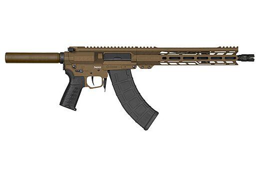 cmmg, banshee mk47 pistol, 7.62x39, 12.5" barrel, burnt bronze finish, pistol tube, 30 rounds