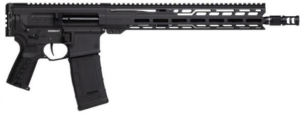 cmmg, dissent mk4, 6mm arc, 16.1" barrel, bufferless compact action, black armor, side charging handle, 13" m-lok handguard, 30 rounds