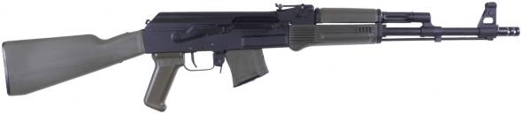 arsenal, sam7r-62, 7.62x39, 16" barrel, black receiver, green stock, 10 rounds