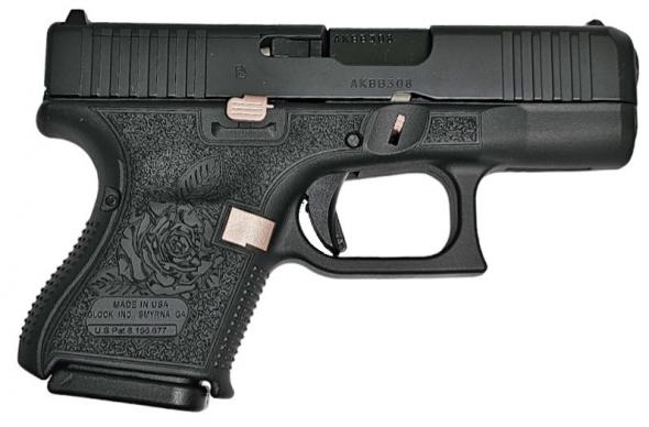 glock 26 gen5 mos black rose 9mm ua265s201mosbr