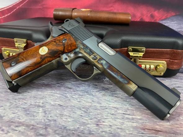 wilson combat tactical supergrade 45acp cch charcoal blue, high polished turnbull finish / cch