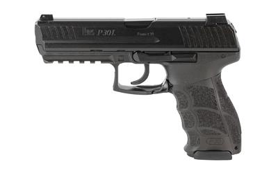 heckler & koch, p30l, semi-automatic, v1 lem-dao, full size, 9mm, 4.45" barrel, matte finish, black, front night sight, 2 magazines (1)-20 rounds and...