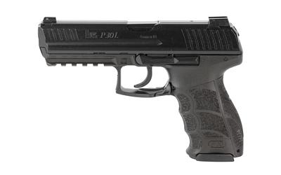 heckler & koch, p30l, semi-automatic, v1 lem-dao, full size, 9mm, 4.45" barrel, matte finish, black, front night sight, 2 magazines, 10 rounds