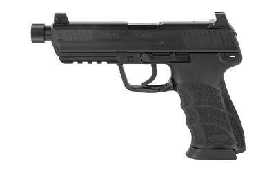 heckler & koch, hk45 tactical, semi-automatic, v7 lem-dao, full size, 45 acp, 5.2" threaded barrel, matte finish, black, manual safety, front night...