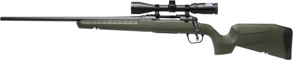 savage, axis ii xp, 7mm-08 remington, 22" barrel, scope combo, green stock, left hand, 4 rounds