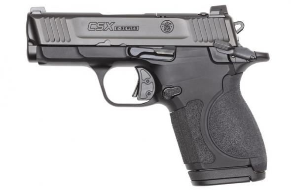 smith&wesson csx e-series 9mm luger 3.1in 10rd or white dot sights thumb safety black 13956