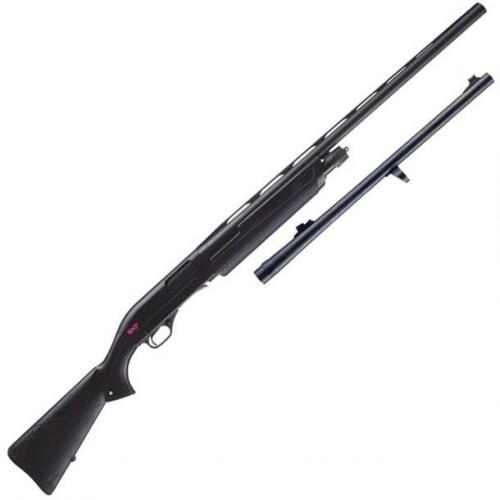 winchester sxp buck/bird combo 20 gauge pump action shotgun 28"/22" barrels 3" chamber 5 rounds synthetic stock matte black