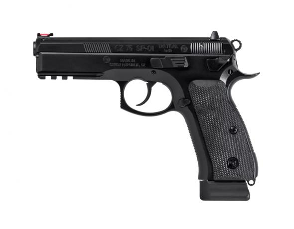 cz-usa cz 75 sp-01 tactical semi-automatic 9mm 4.6" barrel 18+1 round decocker fiberoptic 89153