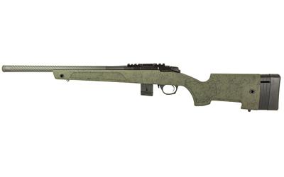 bergara, mr-x competition, bolt action rifle, 22wmr, 18" carbon fiber barrel, matte finish, black, green stock, 10 rounds, 1 magazine