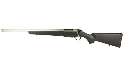 tikka, t3 lite, bolt action rifle, 243 winchester, 22" barrel, threaded 5/8x24, stainless finish, black synthetic stock, single stage adjustable...