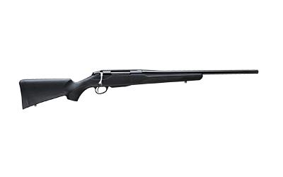 tikka, t3 lite synthetic compact, bolt action rifle, 243 winchester, 20" barrel, 5/8x24 threaded, synthetic stock, matte finish, black, single stage...