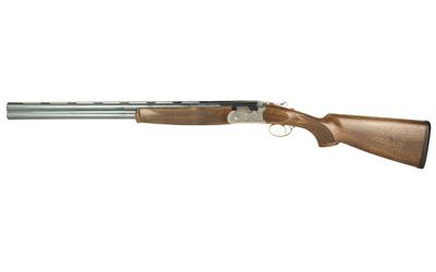 beretta, 686 silver pigeon i, over/under, 12 gauge, 3" chamber, 26" barrels, floral engraving, silver receiver, oil finished wood stock, 5 choke...