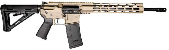 diamondback db15 300 blackout 30+1 flat dark earth cerakote picatinny rail aluminum receiver, black synthetic stock