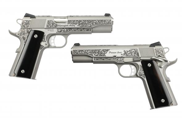 springfield armory garrison 1911, 45acp, stainless steel, tyler gun works premier grade (1 gun only)