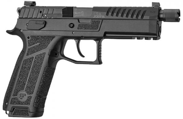 cz, p-09f nocturne, semi automatic, 9mm, 5.3" threaded barrel, matte black finish, optics ready slide, holosun k and rms footprint, night sights,...
