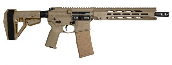 diamondback firearms db15o 5.56mm, flat dark earth, 11.5" barrel, 30 rounds