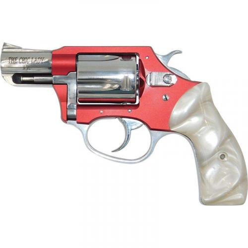 charter arms chic lady 38 special, 2" barrel, red/high polish/pearl 5rd