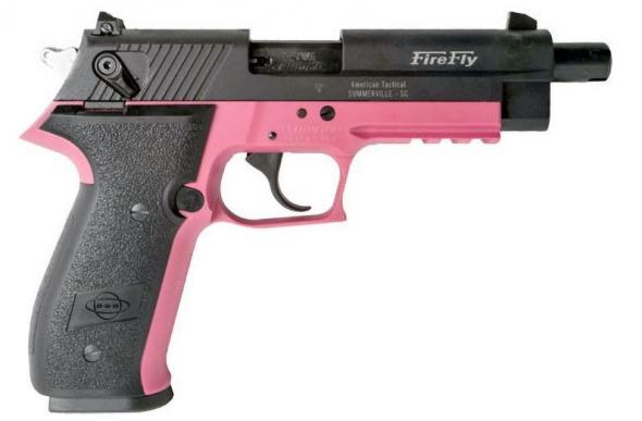 ati german sport firefly 22lr 4.9" threaded barrel, 13 rounds, pink