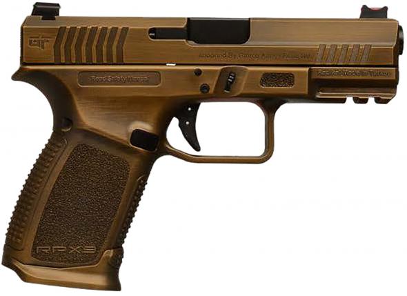 gforce arms, rpx9 exodus 9mm luger, 4.02" barrel, burnt bronze finish, 15 rounds