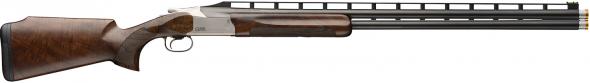 browning citori 825 trap 12 gauge break open 2.75" 2rd 30" polished blued over/under vent rib barrel, silver nitride stainless steel receiver, monte...