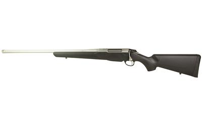 tikka, t3 lite, stainless synthetic, bolt action rifle, 7mm remington magnum, 22" barrel, threaded 5/8x24, stainless finish, black synthetic stock,...