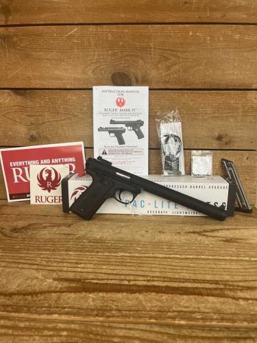 tactical solutions pac-lite iv tss / ruger mark iv .22lr  integrally suppressed