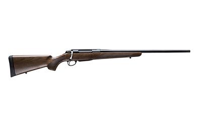 tikka, t3x hunter, bolt action rifle, 6.5x55 swedish, 22" barrel, 5/8x24 threaded, wood stock, matte finish, black, 3 rounds, 1 magazine