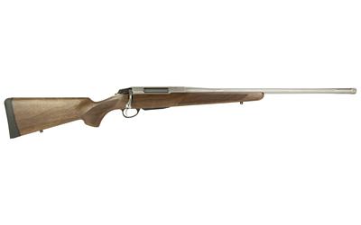 tikka, t3x hunter stainless, bolt action rifle, 6.5x55 swedish, 22" barrel, 5/8x24 threaded, wood stock, stainless steel, silver, 3 rounds, 1...