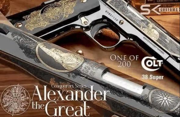 sk customs conquerors series - alexander the great colt 38super
